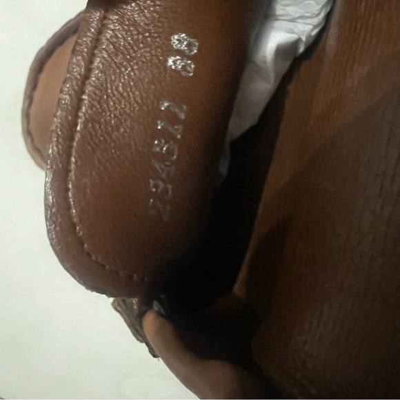 Gucci Driving Horsebit AccentToggle Brown Leather Ballet Shoes Size 38 - Picture 13 of 13